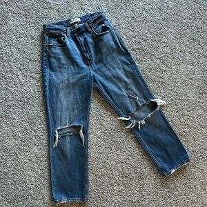 Abercrombie Curve love Ankle straight jeans